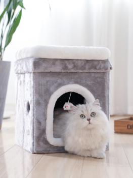 Großhandel B2B Katzenhaus Höhle Klettergerüst für Hauskatzen Klappbares Katzenbett